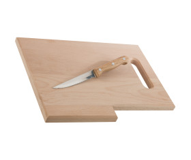Planche en bois avec couteau Lizzano